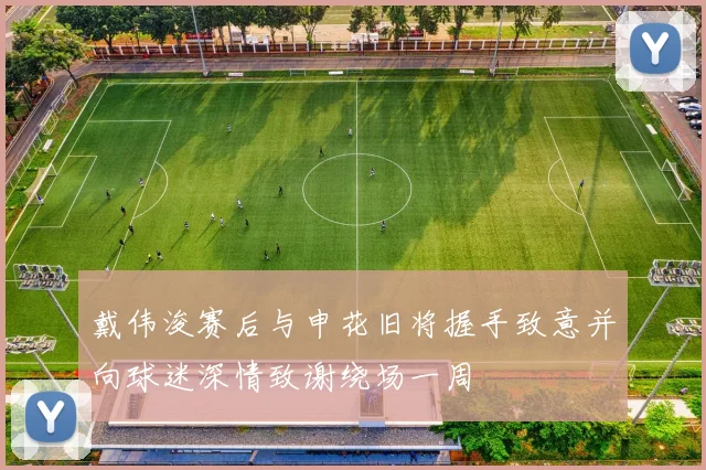 戴伟浚赛后与申花旧将握手致意并向球迷深情致谢绕场一周